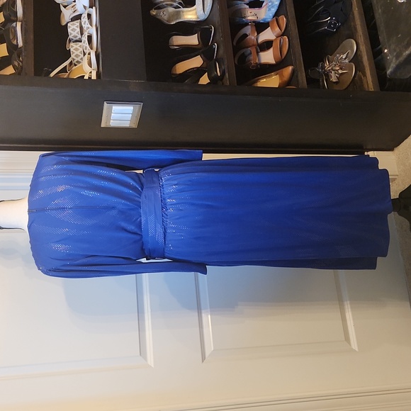 Vintage 1970s or 1980s‎ Blue West Germany Dress Size Medium - Picture 3 of 13